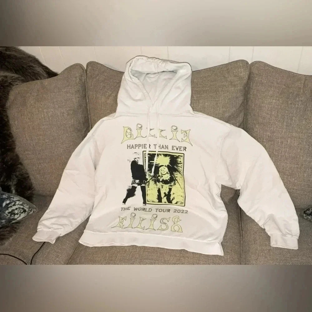 2PC SET 2022 Billie Eilish HAPPIER THAN EVER THE WORLD TOUR Sweatshirt/Sweatpant